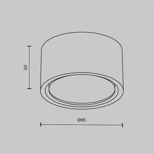 Потолочный светильник Maytoni Technical C001CL-GX53-W Фото № 6