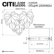 Бра Citilux Dryad CL305330 1