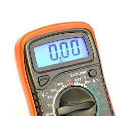Мультиметр цифровой, 1999 отсчетов, батарея крона, ручная регулировка, черный/красный Stekker MTM MAS830L 49994 1