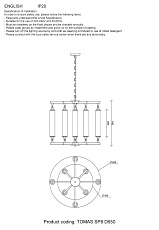 Подвесная люстра Crystal Lux Tomas SP8 D650 Brass 1