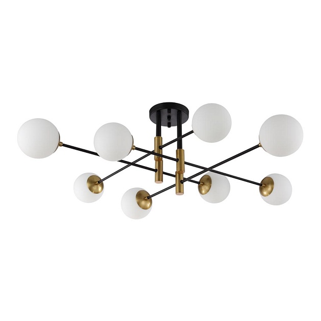 Потолочная люстра Crystal Lux Fidel PL8 Black Фото № 1