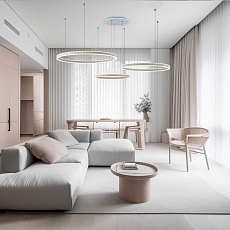 Подвесная светодиодная люстра Citilux Дуэт Смарт CL719A700 RBG Белый 4