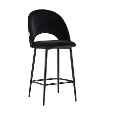 Полубарный стул Stool Group Меган велюр черный AV 415-H75-08(PP)