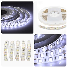 Светодиодная влагозащищенная лента Apeyron 14,4W/m 60LED/m 5050SMD холодный белый 5M 00-10 1