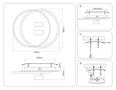 Потолочная светодиодная люстра Ambrella light Comfort LineTech FL51392 4