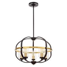 Подвесная люстра Lumina Deco Monterey LDP 1141-5 BK+MD 4