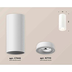 Комплект накладного светильника Ambrella light Techno Spot XS7442011 SWH белый песок (C7442, N7110) 1