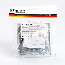 Выключатель трехклавишный Stekker Эрна белый PSW10-9007-01 39922 3
