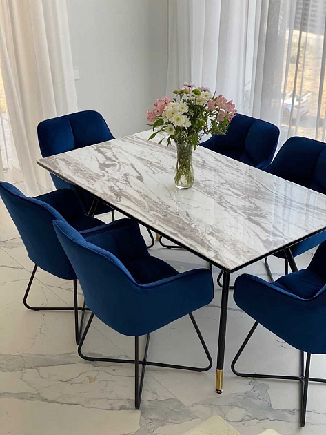 Кресло AksHome Florida синий, велюр 62668 Фото № 6