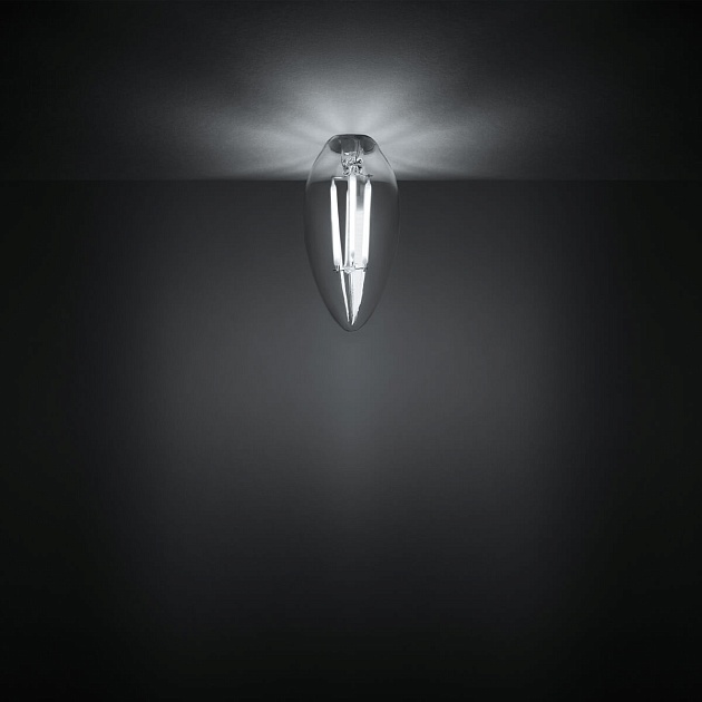 Лампа светодиодная филаментная Gauss E14 4,5W 4100К прозрачная 1031215 фото 9