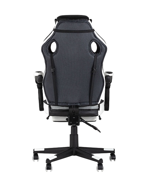 Игровое кресло Stool Group Virage черное с белым BURGENDY YKC Фото № 4
