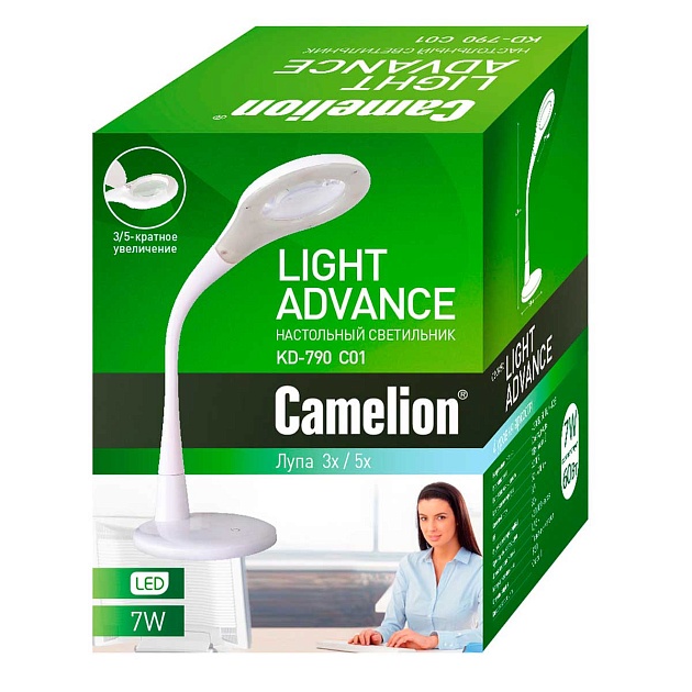 Настольная лампа Camelion KD-790 C01 12484 изображение 4 Настольная лампа Camelion KD-790 C01 12484 Фото № 4