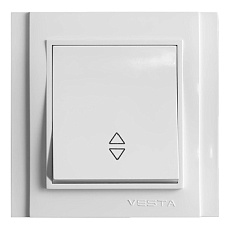 Выключатель одноклавишный проходной Vesta-Electric Verona белый FVK020103BEL
