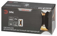 Уличный настенный светодиодный светильник ЭРА WL42 BK+GD Б0054420 4