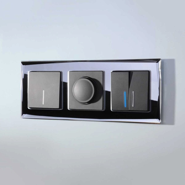 Рамка Werkel Diamant на 3 поста черный W0031208 4690389172762 Фото № 5