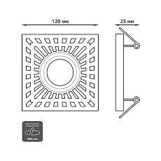 Встраиваемый светильник Gauss Backlight BL127  2