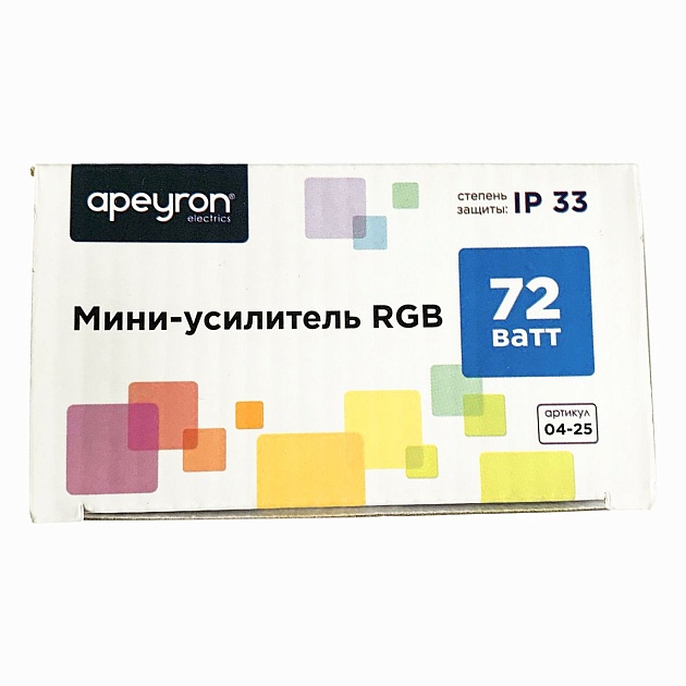 Мини-усилитель RGB Apeyron 12/24V 04-25 фото 3