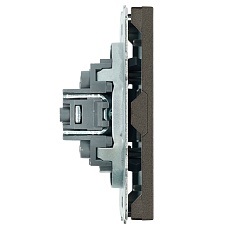 Заглушка (механизм), Stekker Эмили, RST00-5116-09, антрацит, soft touch 49935 5