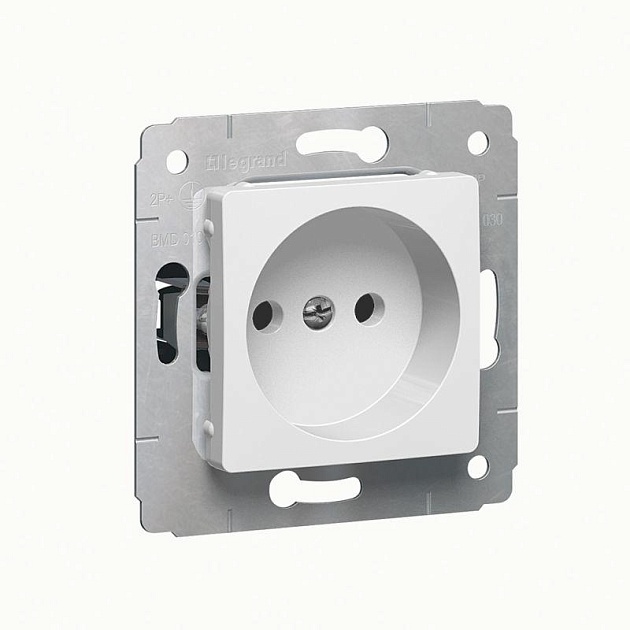 Розетка 2К Legrand Cariva 16A 250V белая 773616 Фото № 1