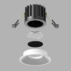 Встраиваемый светодиодный светильник Maytoni Technical Round DL058-12W2.7K-W 4