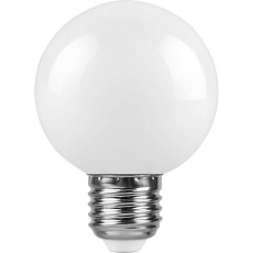 Лампа светодиодная Feron E27 3W 6400K Шар Матовая LB-37125902