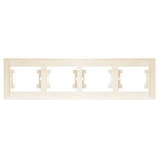 Рамка Makel 4-м Defne горизонт. крем. 42010704