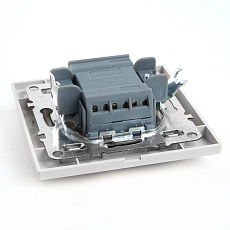 Переключатель двухклавишный Stekker Эрна белый PSW10-9005-01 39919 1