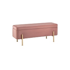 Банкетка Stool Group Болейн с ящиком велюр розовый 20A544VF-8167-30