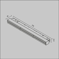 Трековый светодиодный светильник Maytoni Technical Magnetic Exility Parete TR106-4-18W-DS-W 1