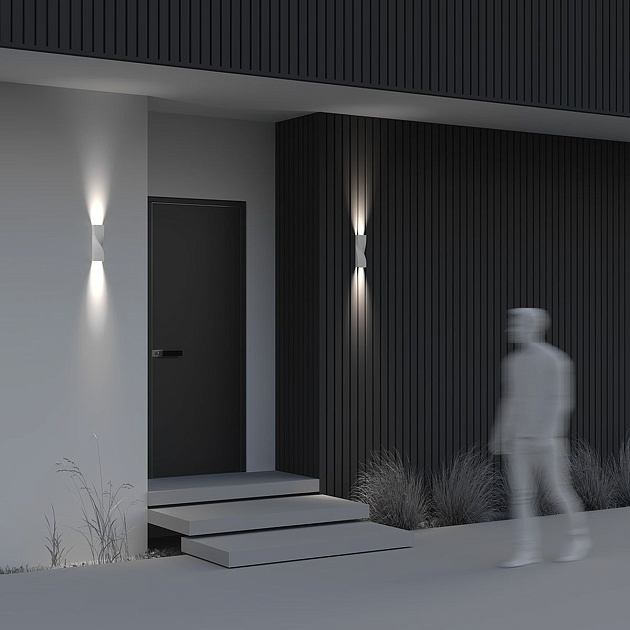 Уличный настенный светодиодный светильник Maytoni Twist O040WL-L11W3K Фото № 10