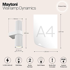 Бра Maytoni Dynamics MOD326WL-02W 1