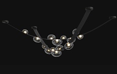 Подвесной светодный светильник Crystal Lux Bosque SP7 L3000 Black/Transparent 4