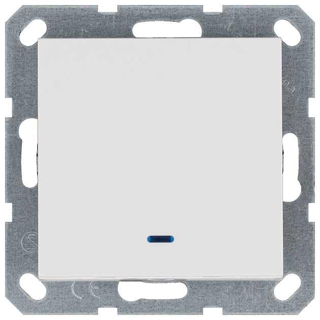 Выключатель одноклавишный Jasmart G3012NW Фото № 2