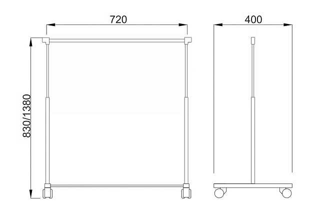 Гардеробная вешалка AksHome Mix на колесах, розовый, металл 77670 изображение 2 Гардеробная вешалка AksHome Mix на колесах, розовый, металл 77670 Фото № 2