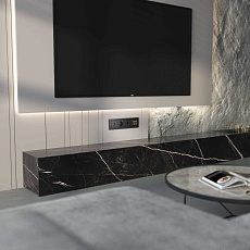 Акустическая розетка Werkel Hammer х4 черный W1285008 4690389163128 1