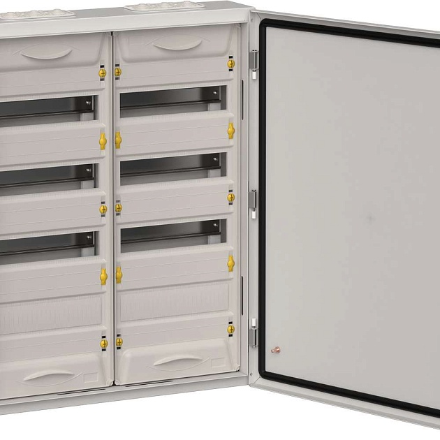 TITAN 5 Корпус металлический ЩРн-96 (2х48) 710х570х140мм IP54 серый IEK TI5-50-N-2X048-54-7035 Фото № 1