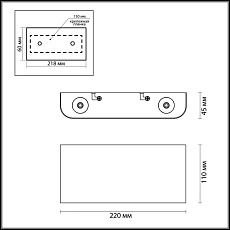 Настенный светильник Odeon Light Magnum Hightech 7191/4WL 1