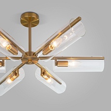 Потолочная люстра Eurosvet Trompeta 70144/6 латунь 1