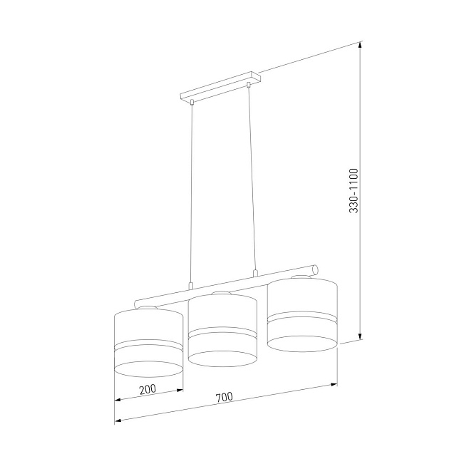 Подвесная люстра TK Lighting 6694 Paglia фото 2