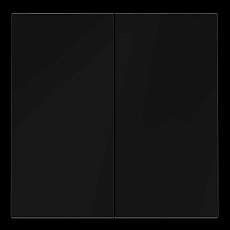 Клавиши для выключателя/переключателя двухклавишного S70 (черный матовый) Voltum VLS000308 1