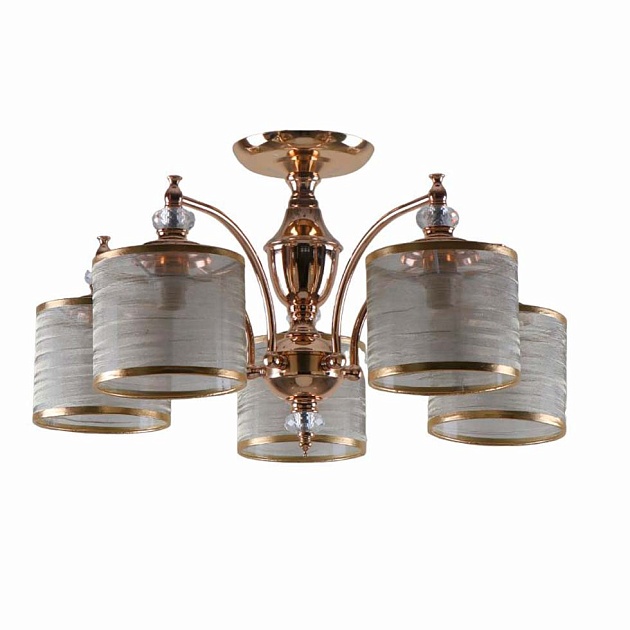 Потолочная люстра ЭкономСвет 13144/5FGD GD Фото № 1