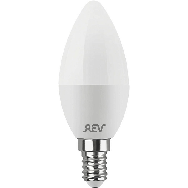 Лампа светодиодная REV C37 Е14 7W 6500K холодный свет свеча 32508 6 фото 2