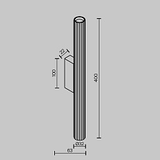 Бра Maytoni Technical Calipso C082WL-12W2.7K-W 1
