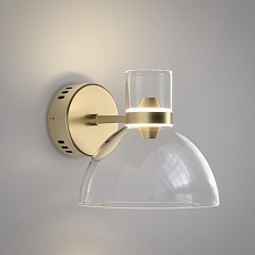 Настенный светодиодный светильник Eurosvet Vial 202053 LED латунь a072059 3