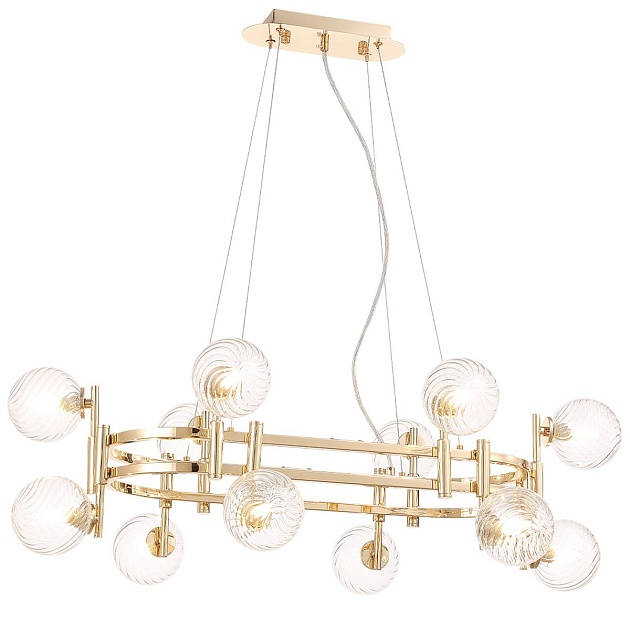 Подвесная люстра Crystal Lux Luxury SP12L Gold изображение 3 Подвесная люстра Crystal Lux Luxury SP12L Gold Фото № 3