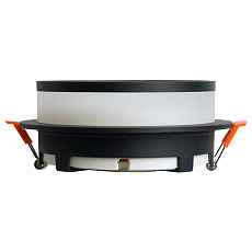 Светильник встраиваемый Feron DL700  потолочный GX70 черный круг 51094 5