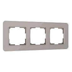 Рамка Werkel Elite на 3 поста дымчатый W0032417 4690389180750