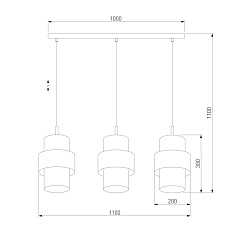 Подвесной светильник TK Lighting 4378 Calisto 1