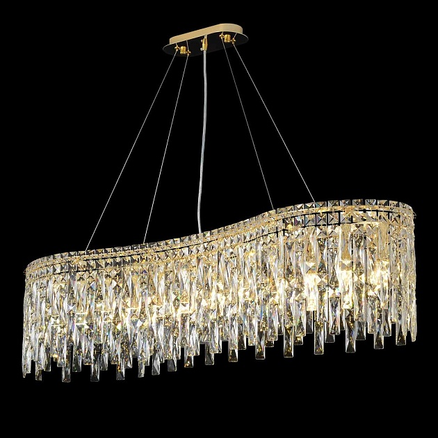 Подвесная люстра Crystal Lux ABRIL SP12 L1200 GOLD Фото № 2