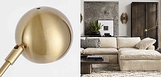 Торшер Imperium Loft Restoration Hardware Orbiter Ii Task Floor Brass 156513-22 1